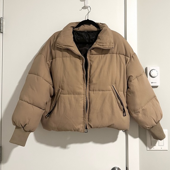 Khaki Puffer Jacket - Picture 2 of 7